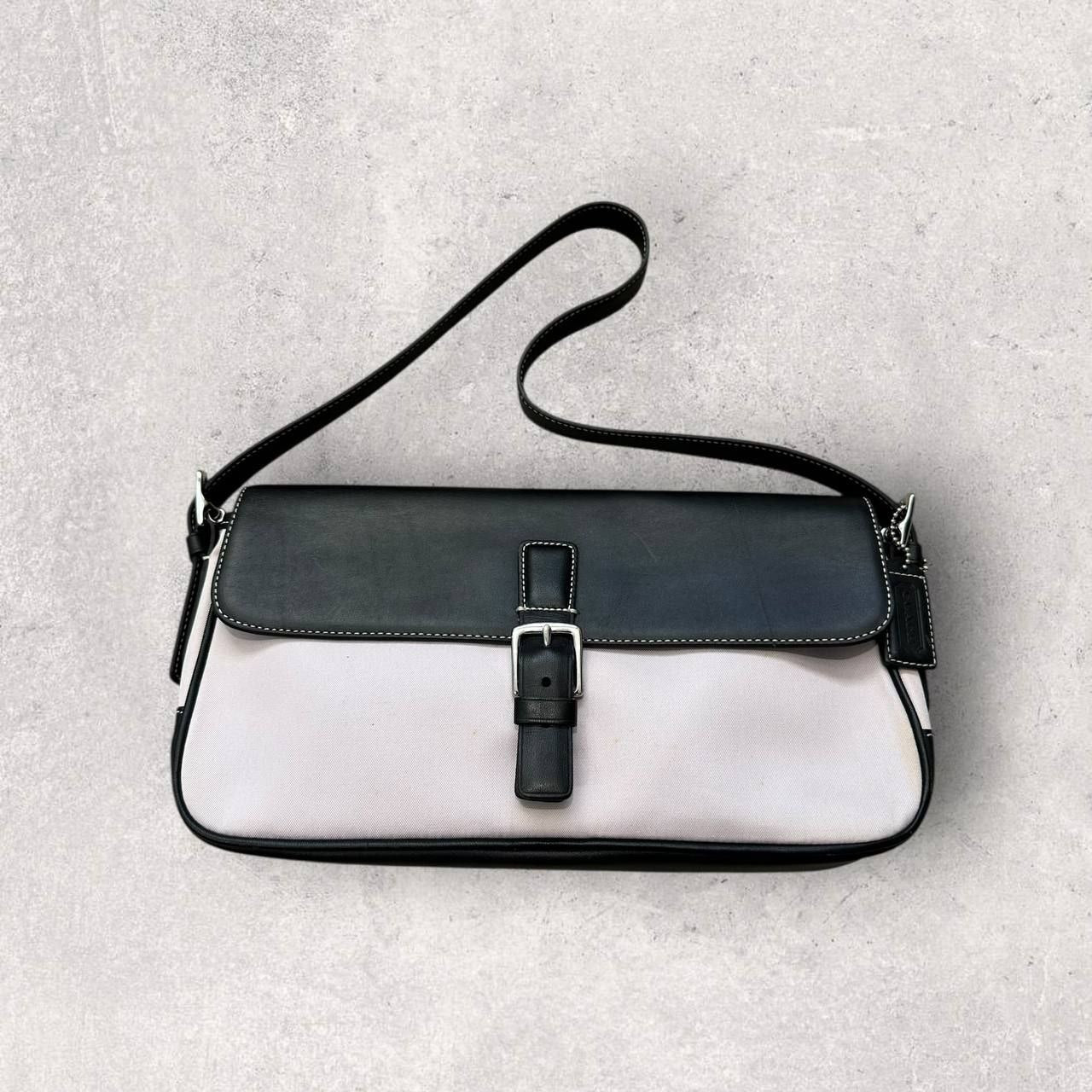 Authentic Vintage Coach Canvas Shoulder Bag