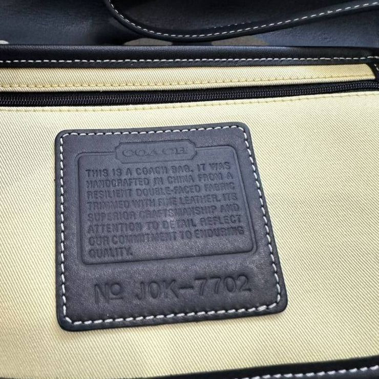 Authentic Vintage Coach Canvas Shoulder Bag