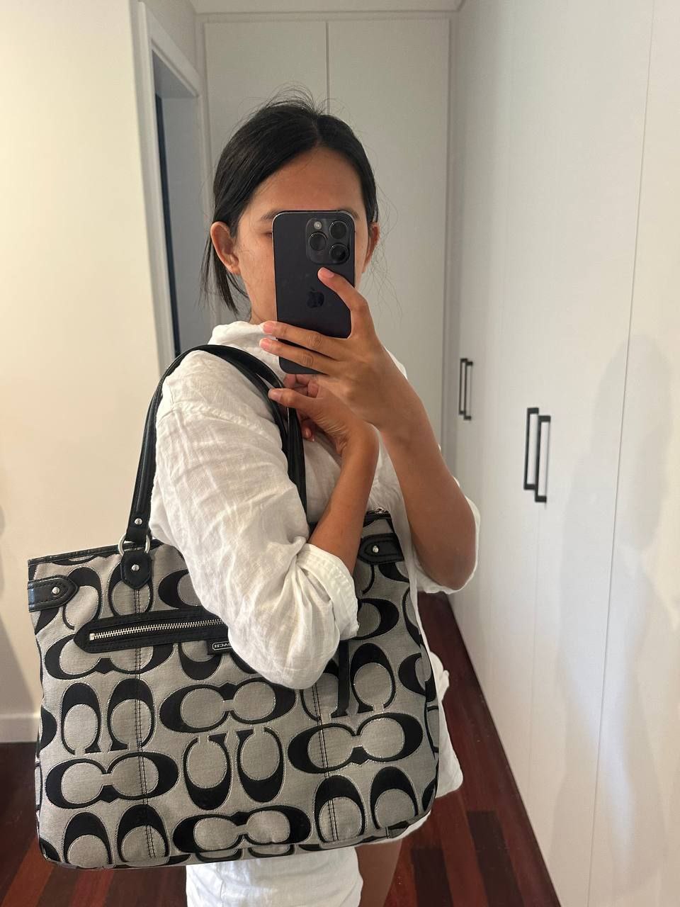Authentic Vintage Coach Poppy Signature Tote Bag