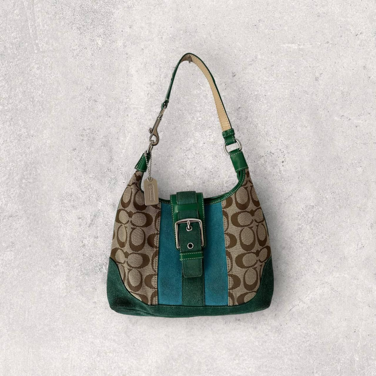 Authentic Vintage Coach Hamptons Buckle Shoulder Bag