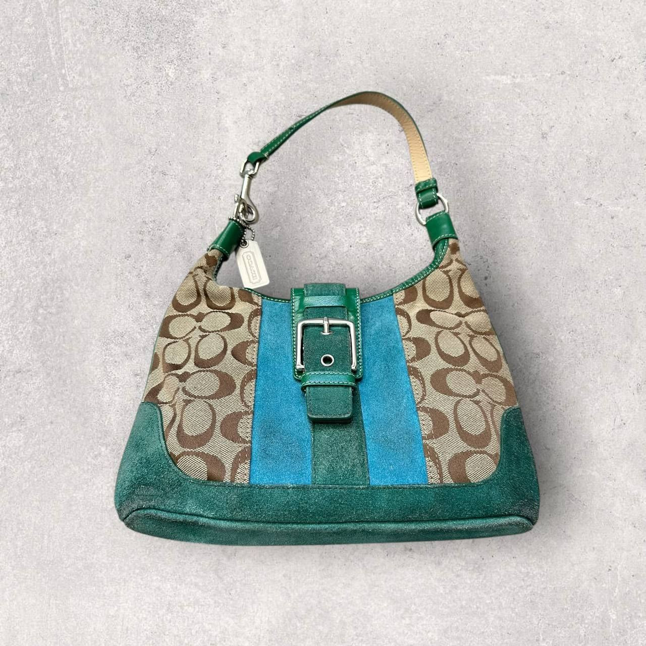 Authentic Vintage Coach Hamptons Buckle Shoulder Bag