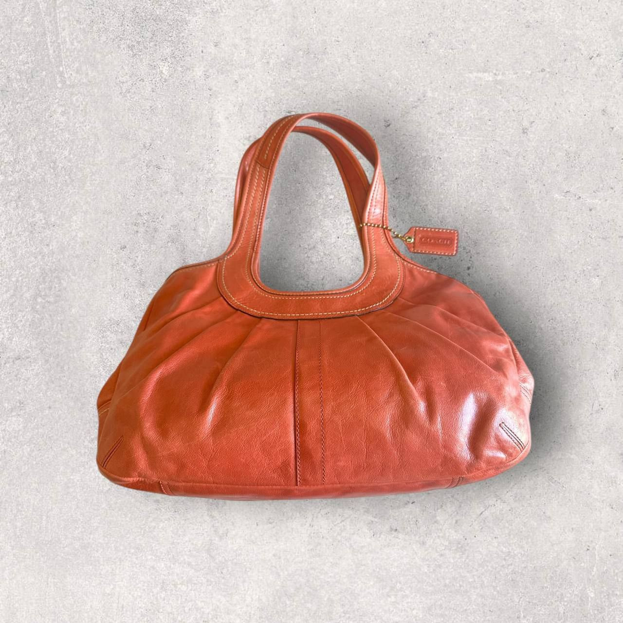 Authentic Vintage Coach Ergo Kisslock Patent Leather Shoulder Bag