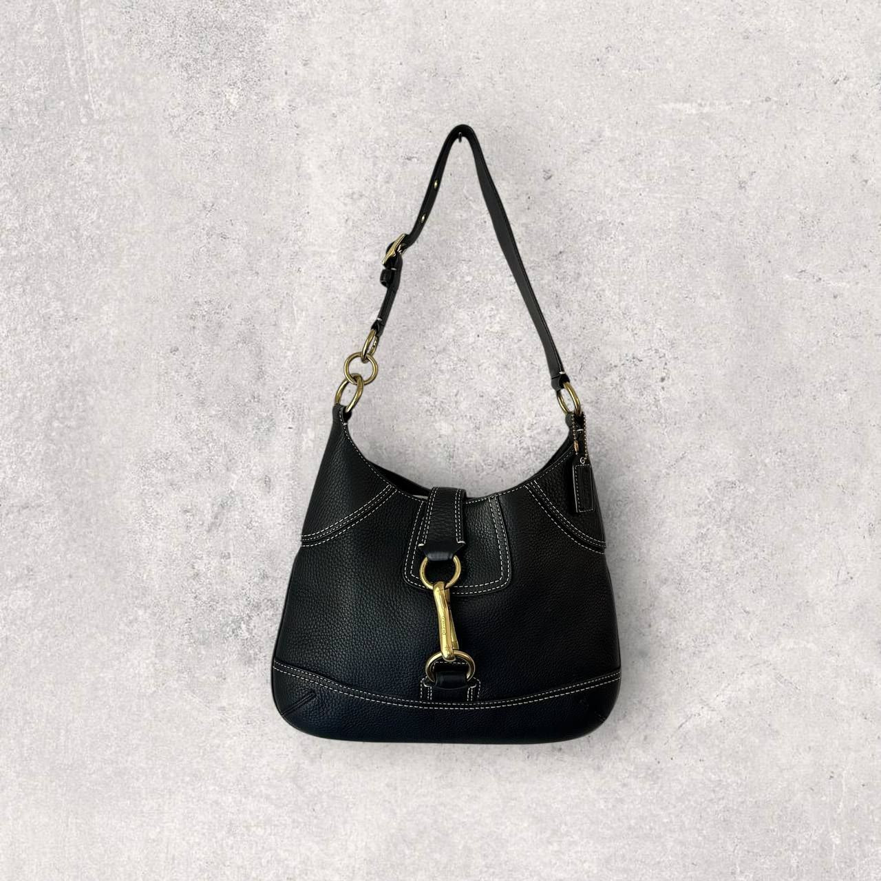 Authentic Vintage Coach Horsebit Grain Leather Shoulder Bag