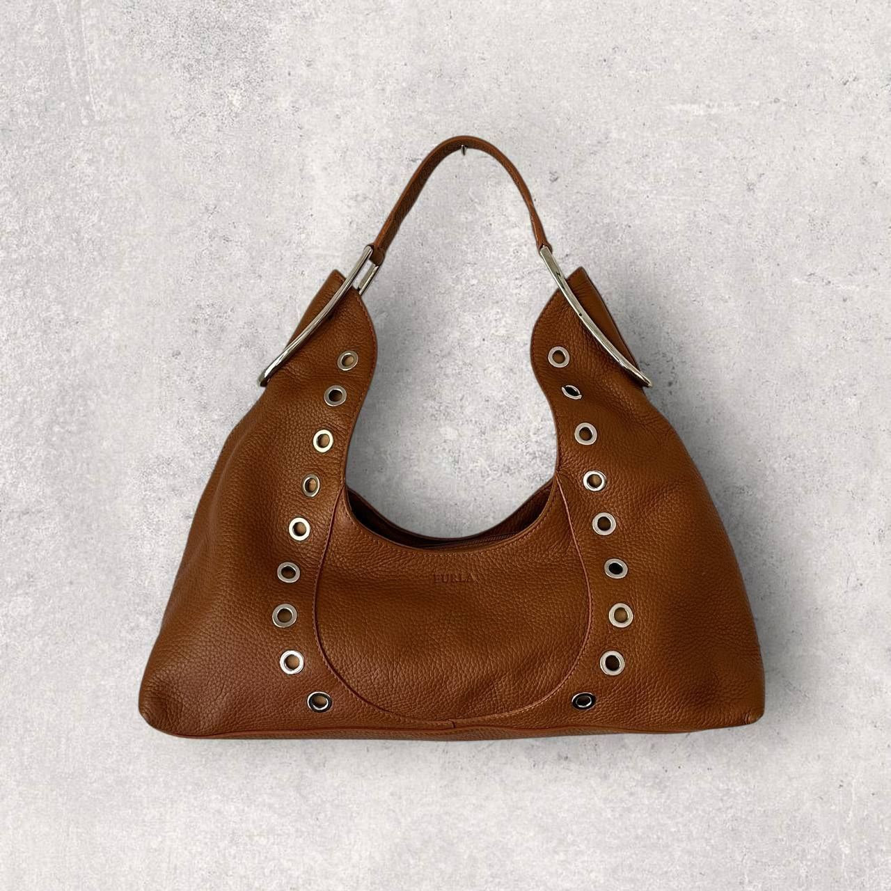 Authentic Vintage Furla Leather Shoulder Bag