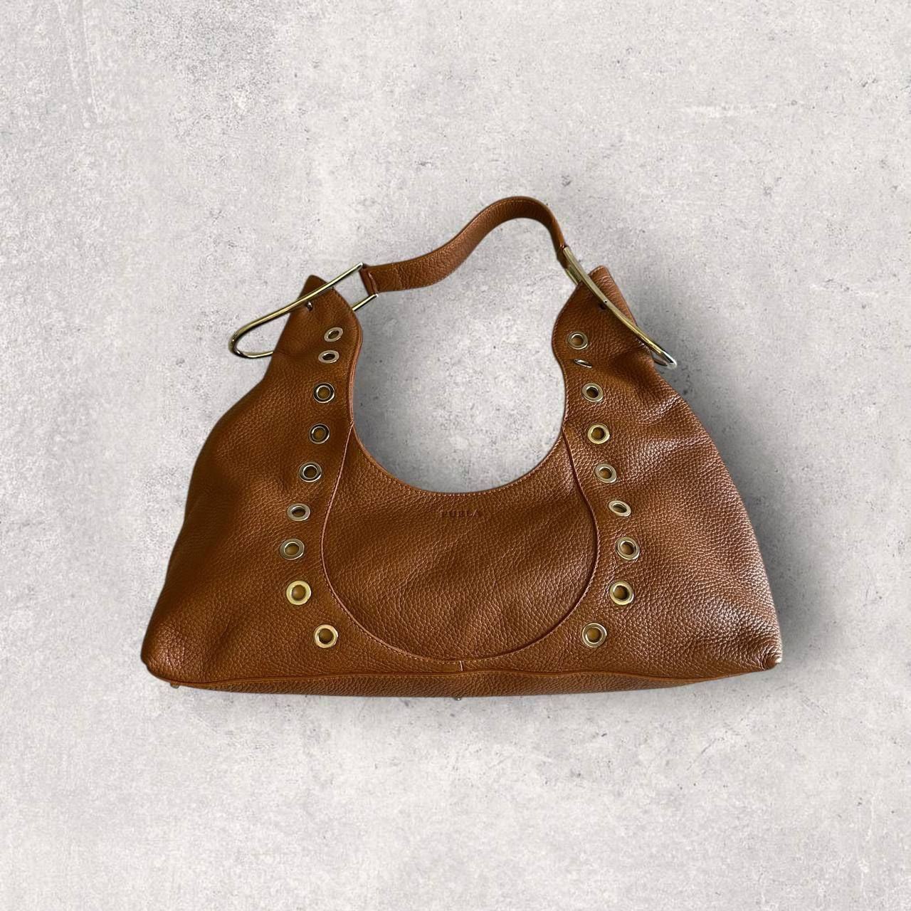 Authentic Vintage Furla Leather Shoulder Bag