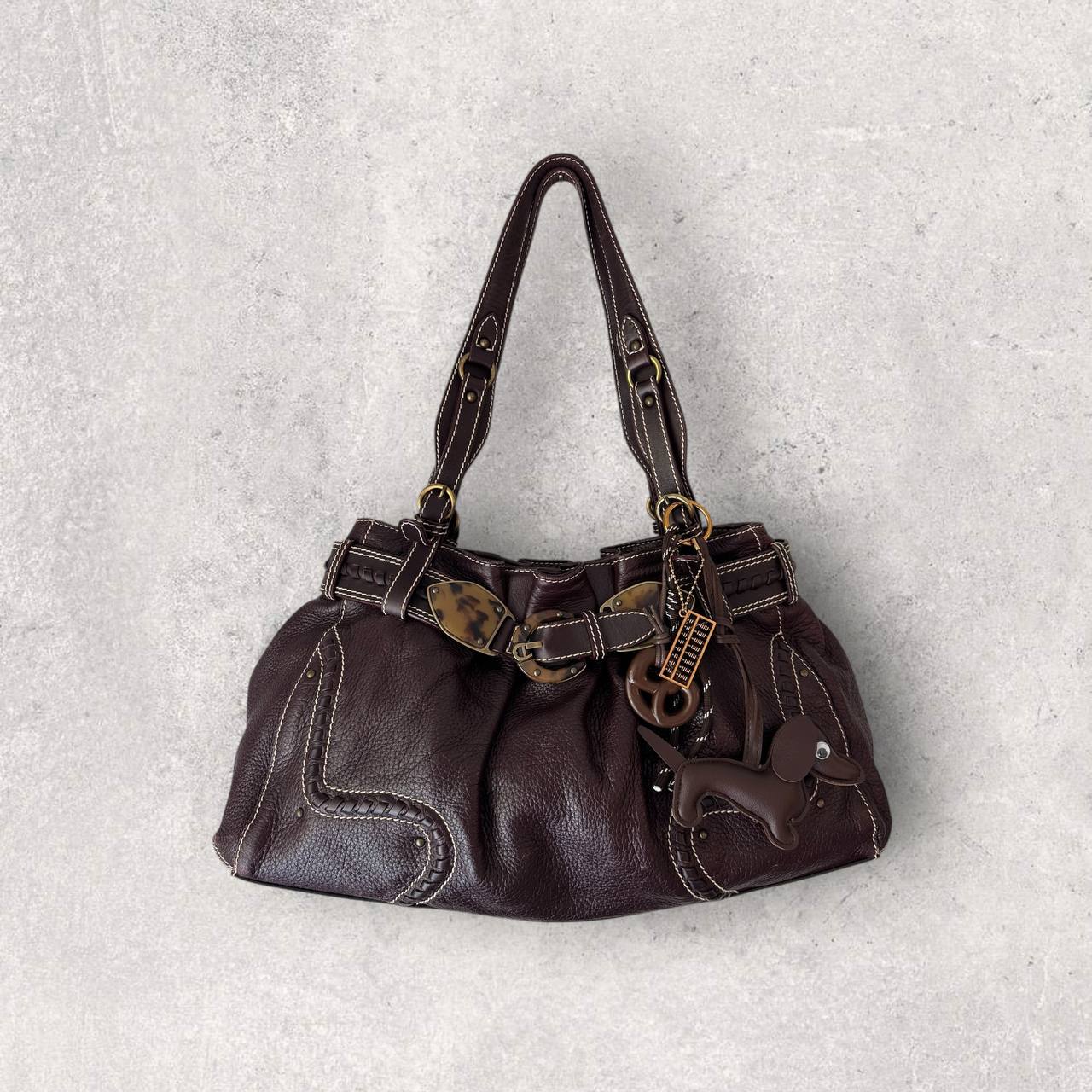 Authentic Vintage Aigner Leather Shoulder Bag