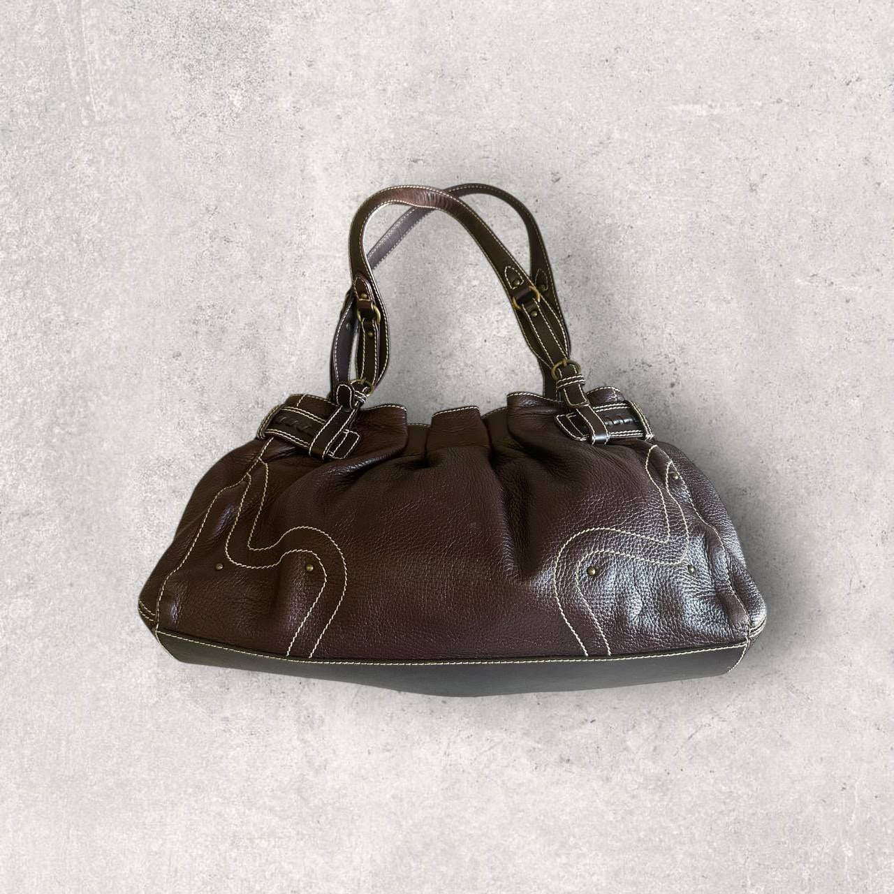 Authentic Vintage Aigner Leather Shoulder Bag