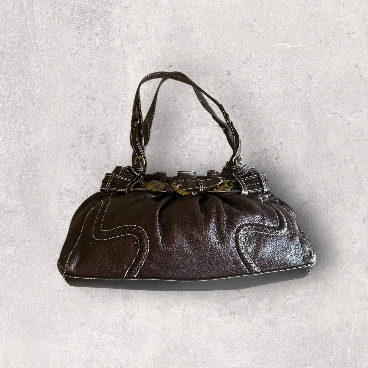 Authentic Vintage Aigner Leather Shoulder Bag