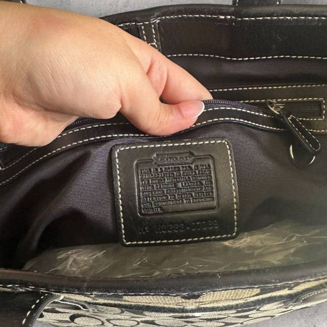 Authentic Vintage Coach Signature Tote Bag
