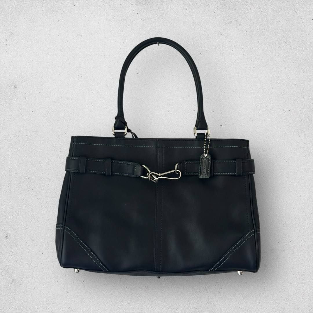 Authentic Vintage Coach Hampton Leather Tote Bag