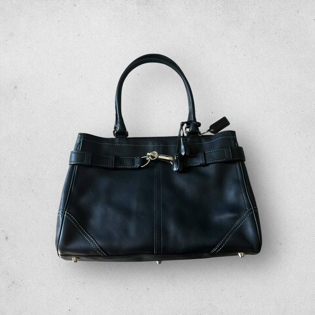 Authentic Vintage Coach Hampton Leather Tote Bag