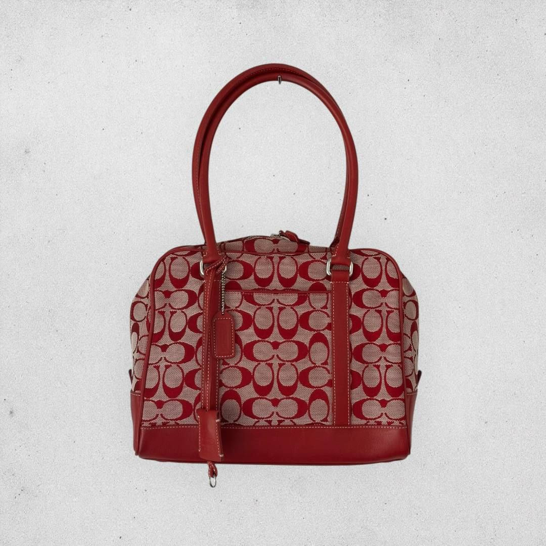 Authentic Vintage Coach Signature Satchel Bag