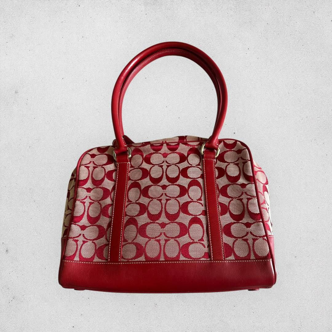 Authentic Vintage Coach Signature Satchel Bag