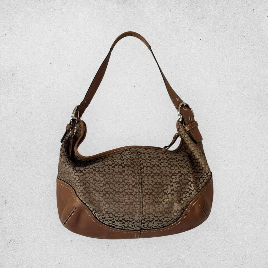 Authentic Vintage Coach Signature Hobo Bag