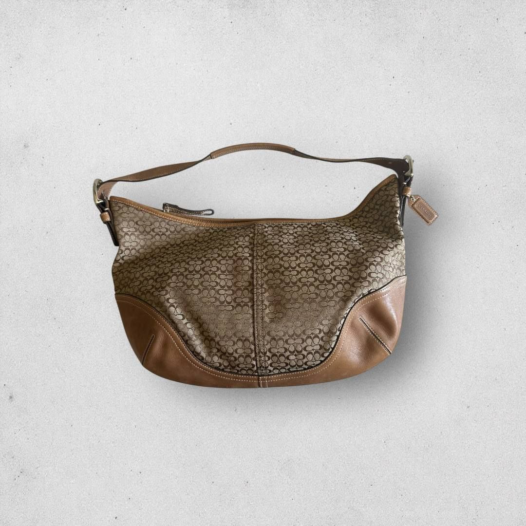 Authentic Vintage Coach Signature Hobo Bag