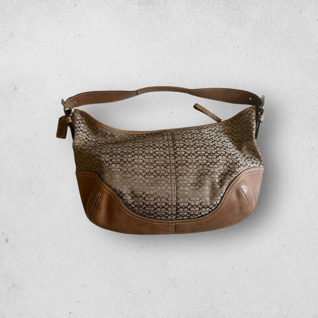Authentic Vintage Coach Signature Hobo Bag