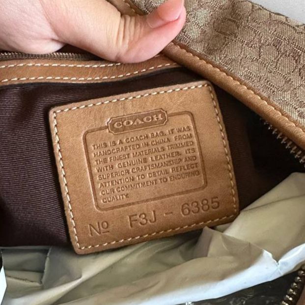 Authentic Vintage Coach Signature Hobo Bag