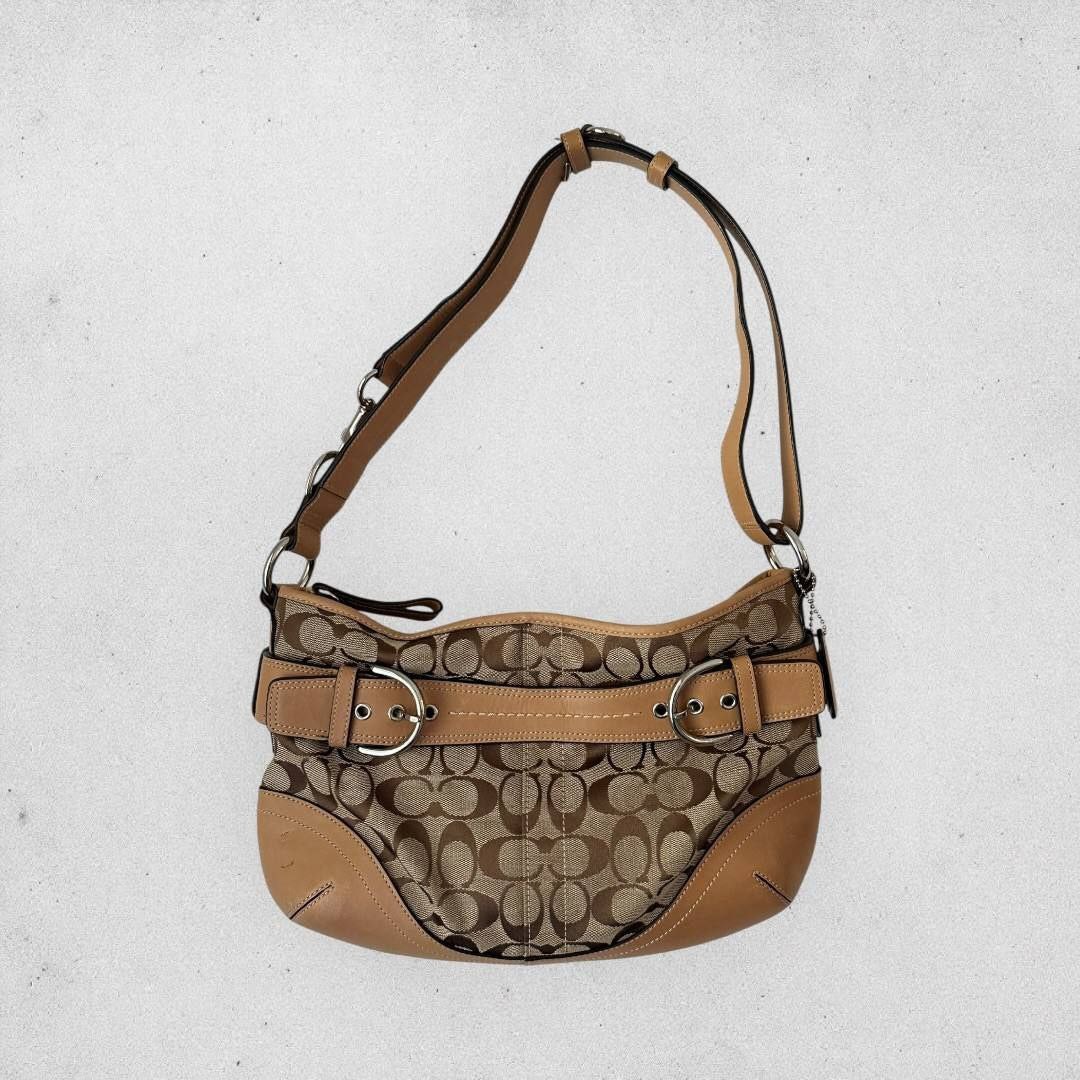 Authentic Vintage Coach Signature Shoulder/Crossbody Bag