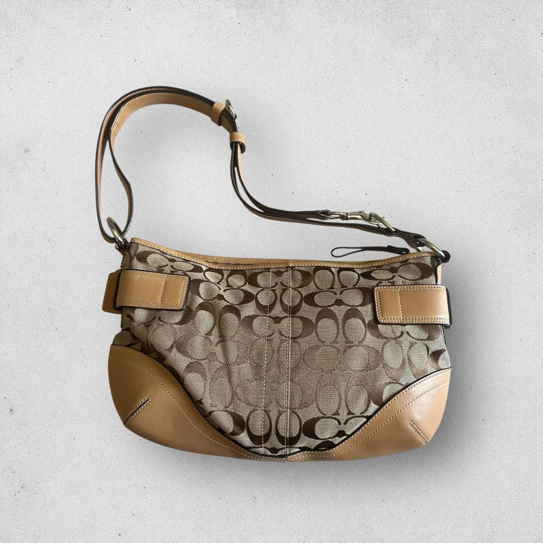 Authentic Vintage Coach Signature Shoulder/Crossbody Bag