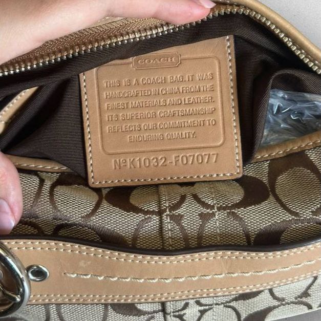 Authentic Vintage Coach Signature Shoulder/Crossbody Bag