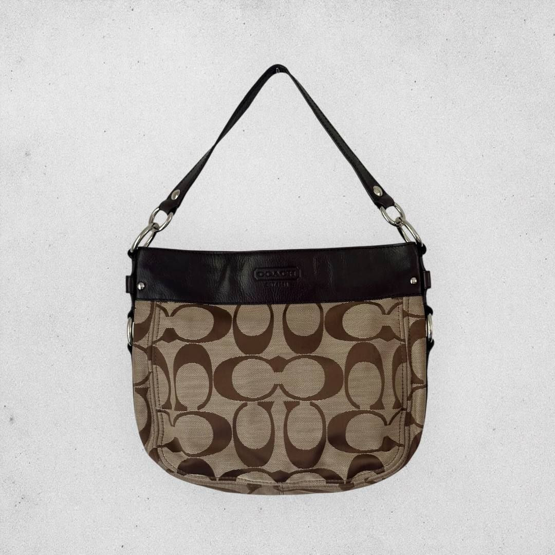 Authentic Vintage Coach Buckle Signature Shoulder Bag