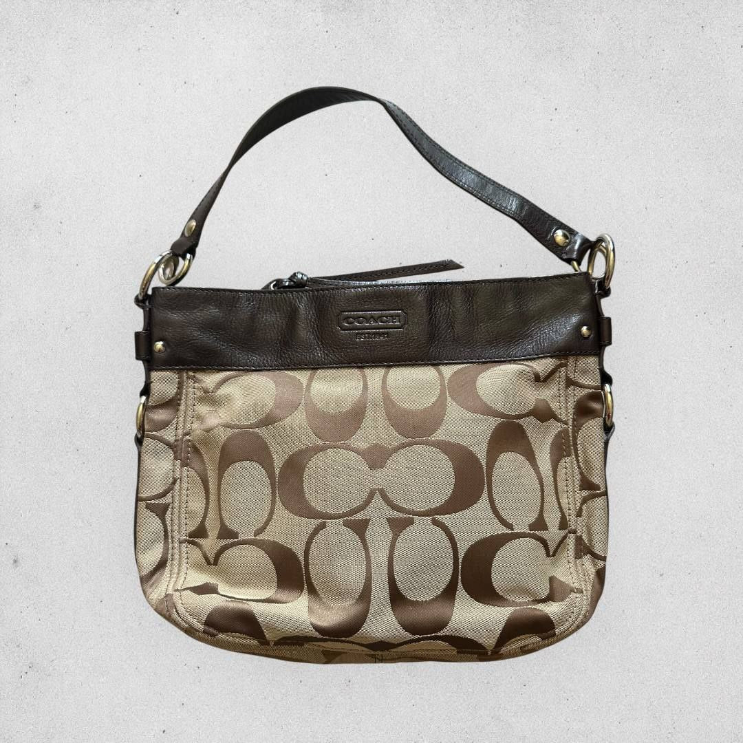Authentic Vintage Coach Buckle Signature Shoulder Bag
