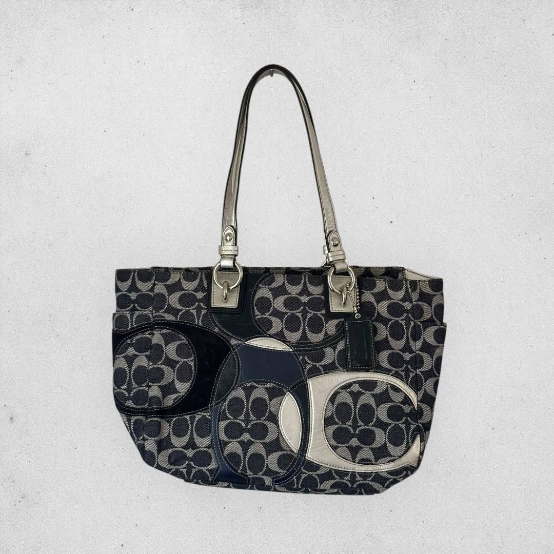 Authentic Vintage Coach Denim Shoulder Bag