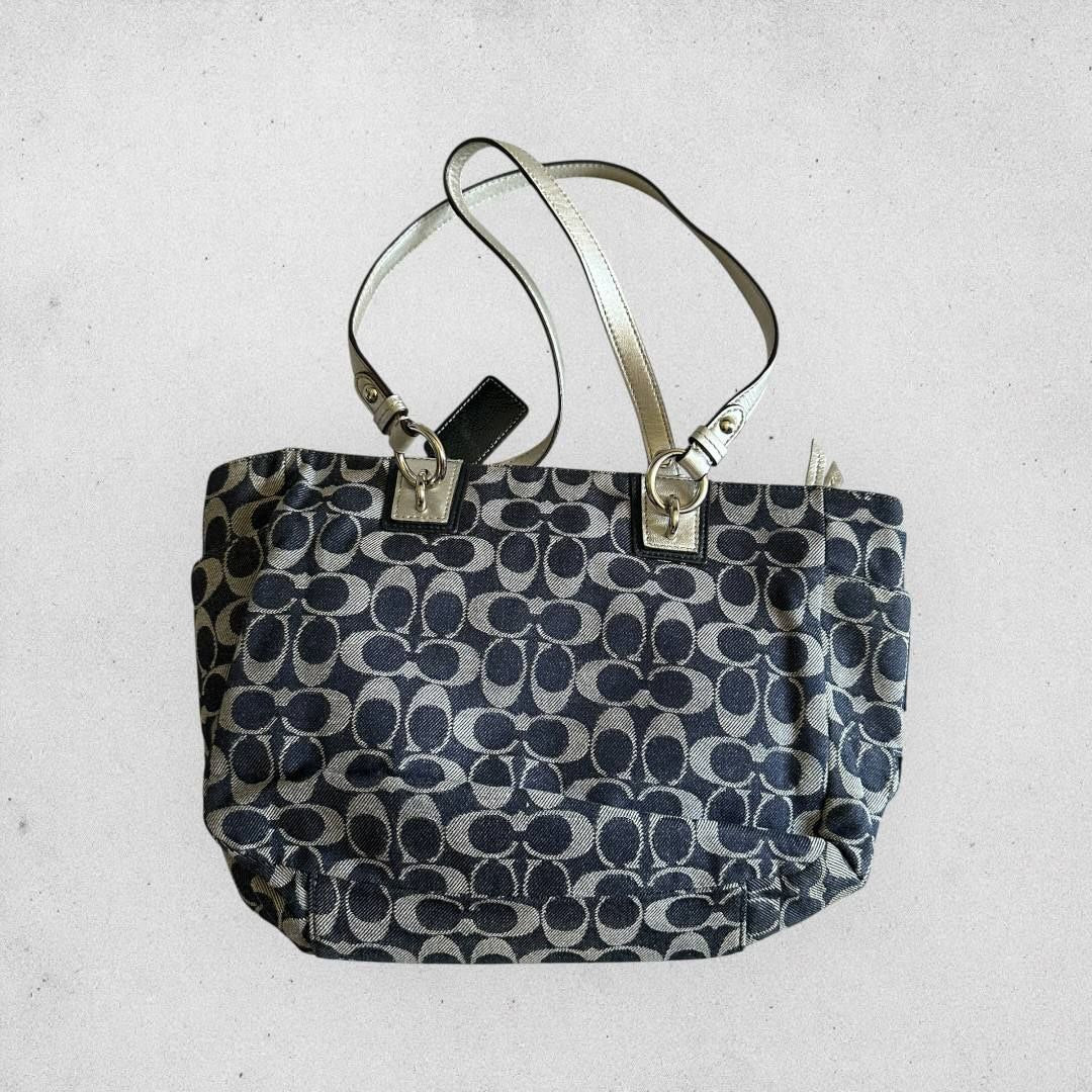 Authentic Vintage Coach Denim Shoulder Bag