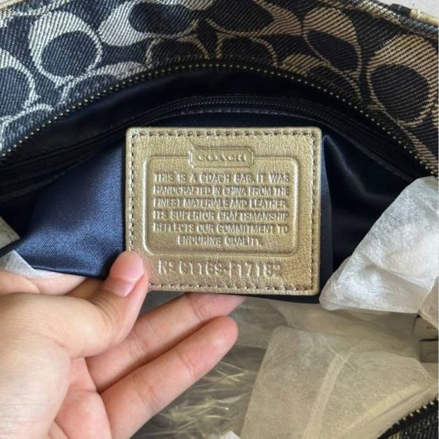Authentic Vintage Coach Denim Shoulder Bag