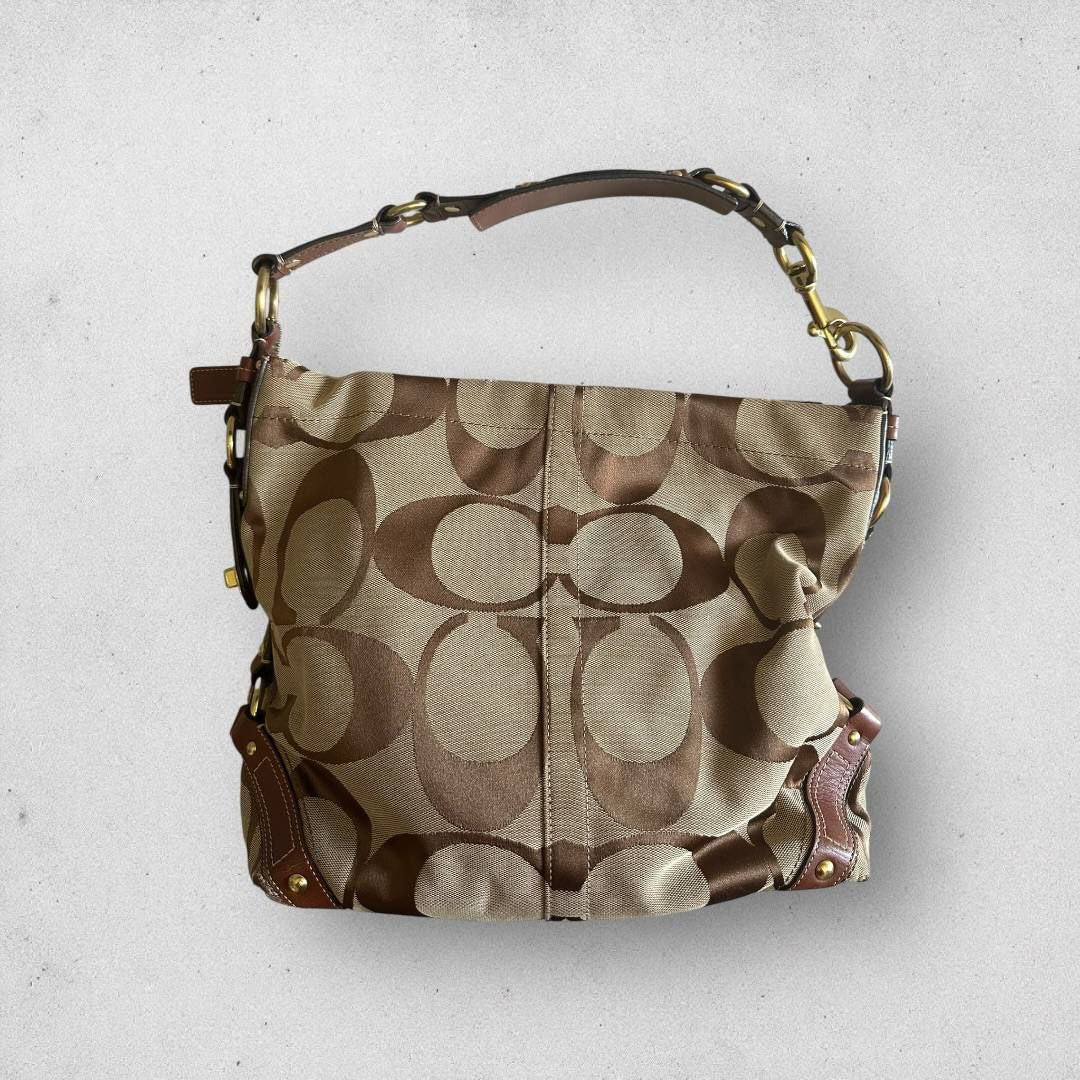 Authentic Vintage Coach Carly Signature Shoulder Bag