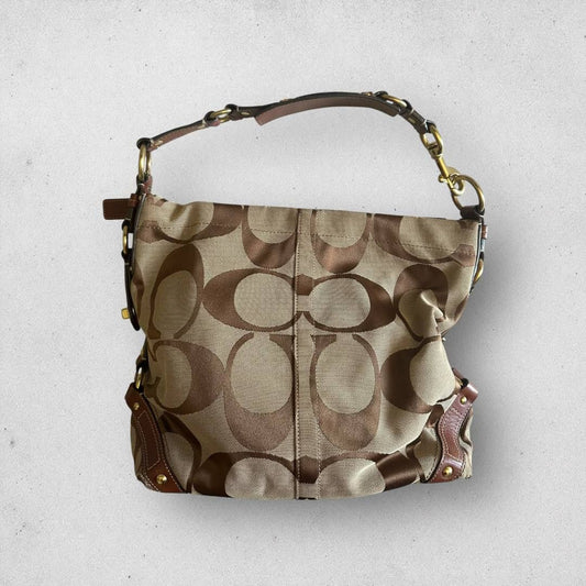 Authentic Vintage Coach Carly Signature Shoulder Bag