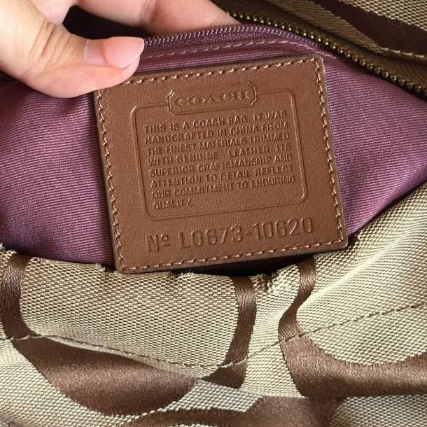 Authentic Vintage Coach Carly Signature Shoulder Bag