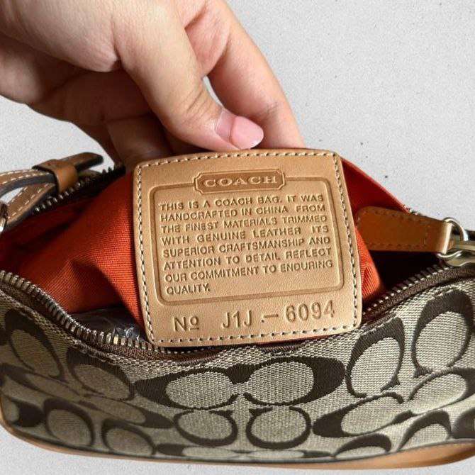 Authentic Vintage Coach Demi Signature Shoulder Bag