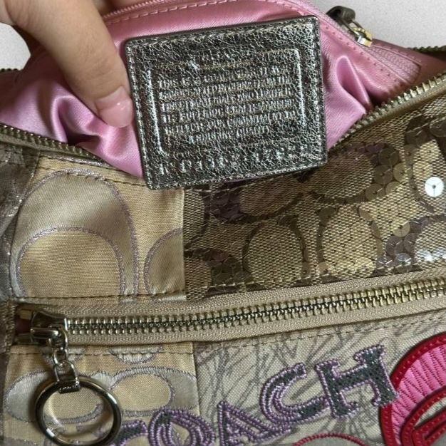 Authentic Vintage Coach Poppy Patchwork Shoulder Bag