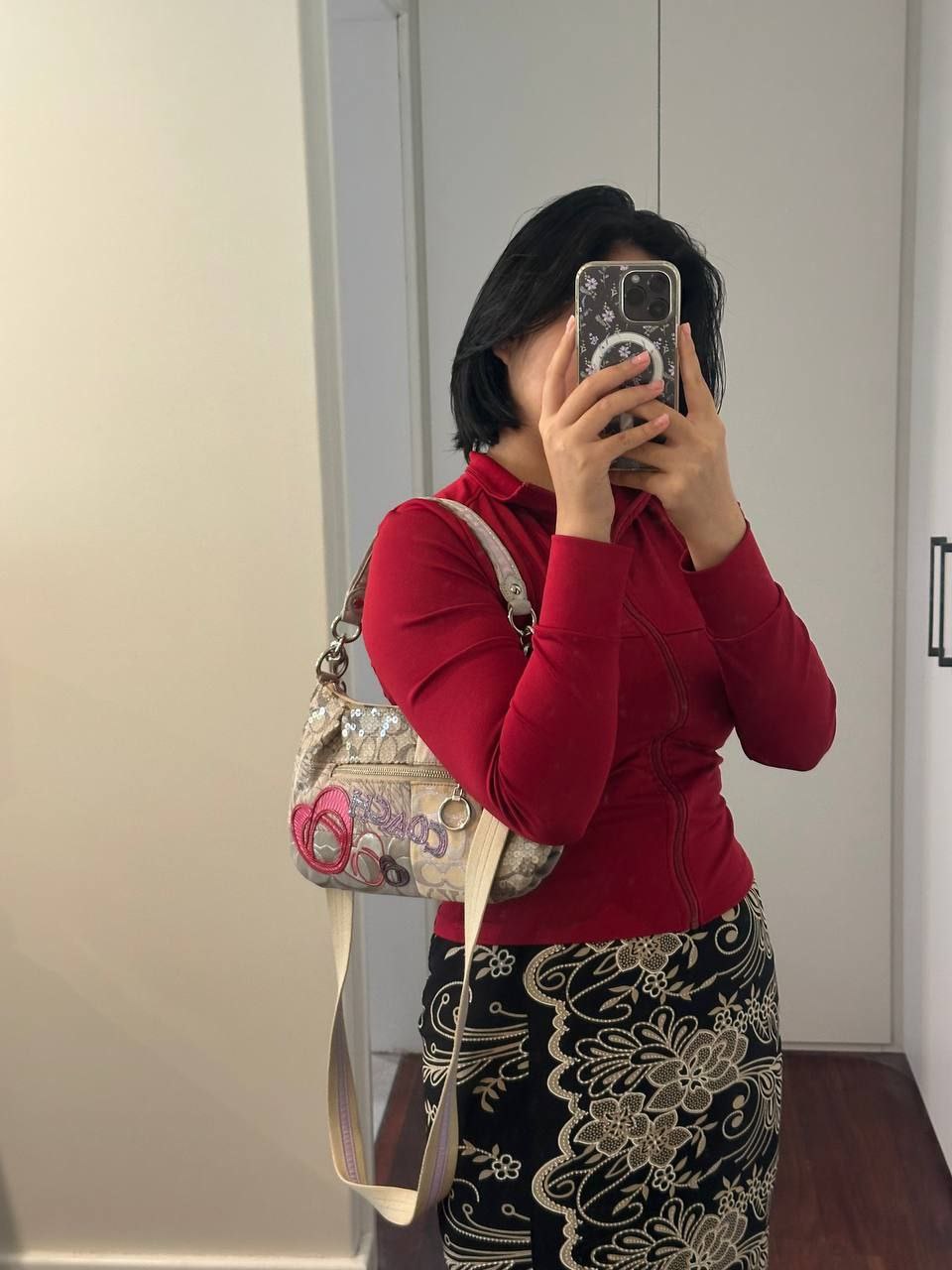 Authentic Vintage Coach Poppy Patchwork Shoulder Bag
