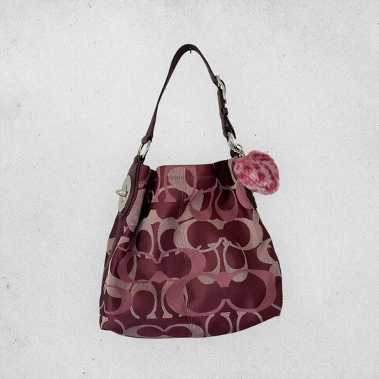 Authentic Vintage Coach Optic Penelope Hobo Bag