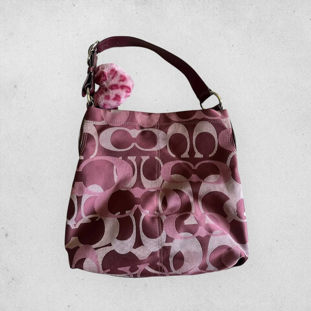 Authentic Vintage Coach Optic Penelope Hobo Bag
