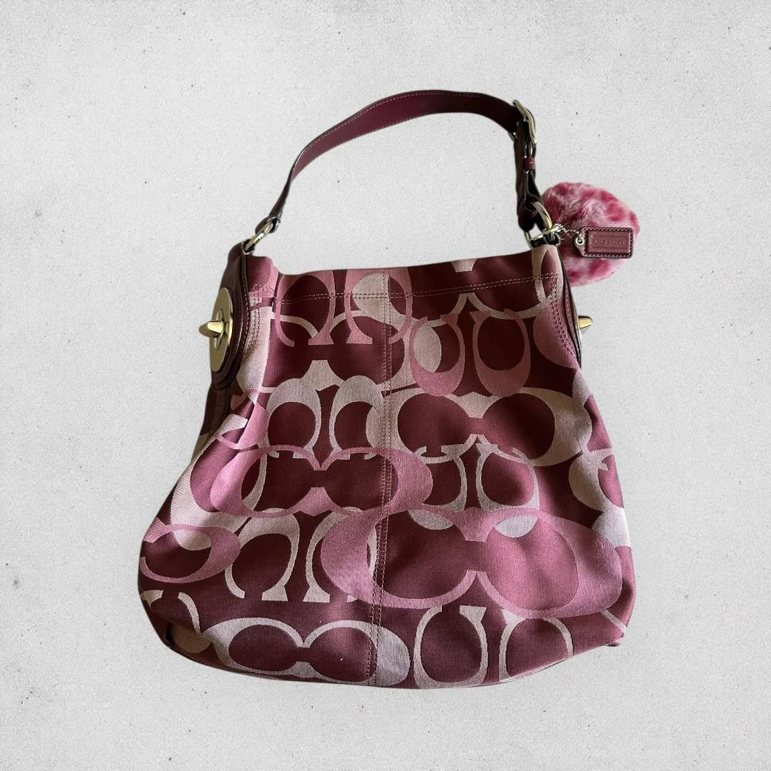 Authentic Vintage Coach Optic Penelope Hobo Bag