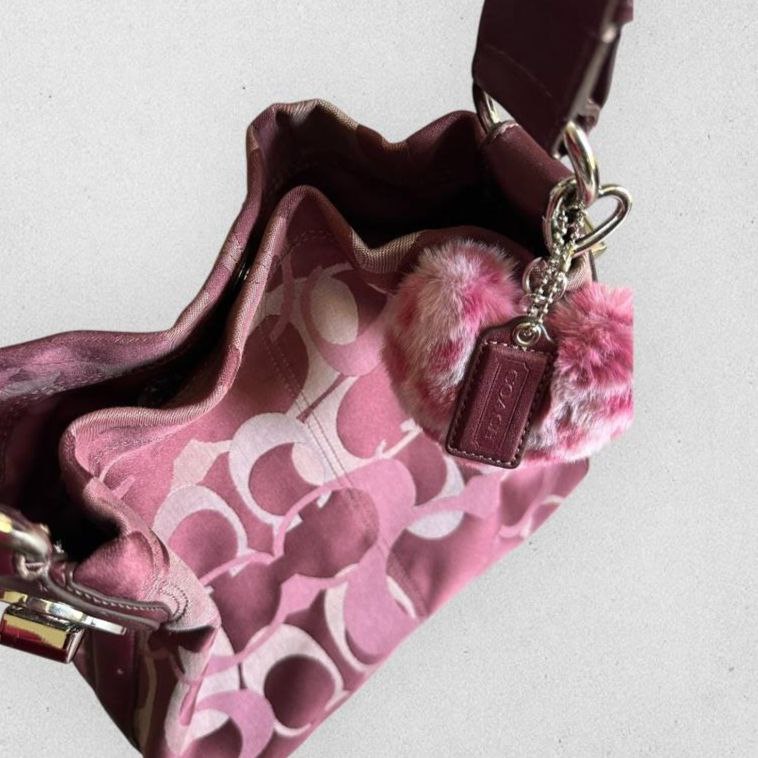 Authentic Vintage Coach Optic Penelope Hobo Bag