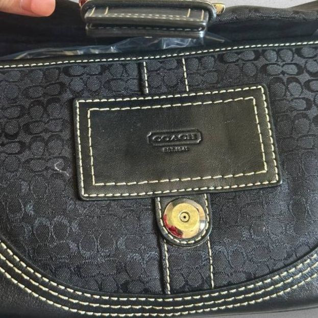 Authentic Vintage Coach Soho Flap Signature Shoulder Bag