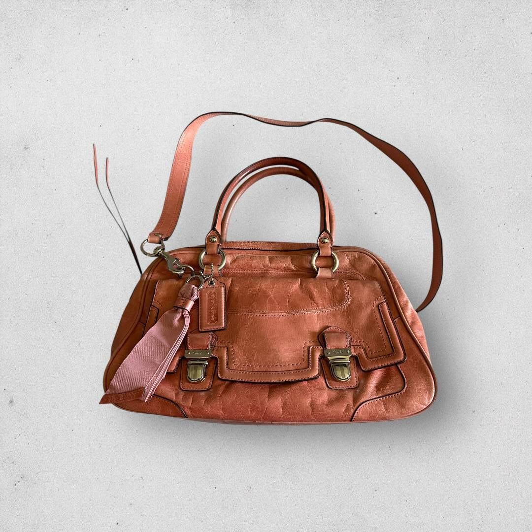 Authentic Vintage Coach Poppy Snap Satchel Bag
