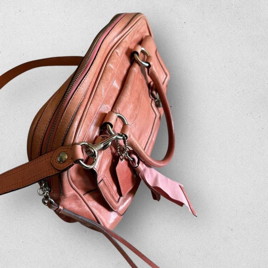 Authentic Vintage Coach Poppy Snap Satchel Bag