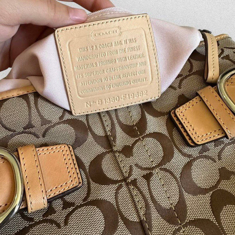 Authentic Vintage Coach Signature Shoulder/Crossbody Bag