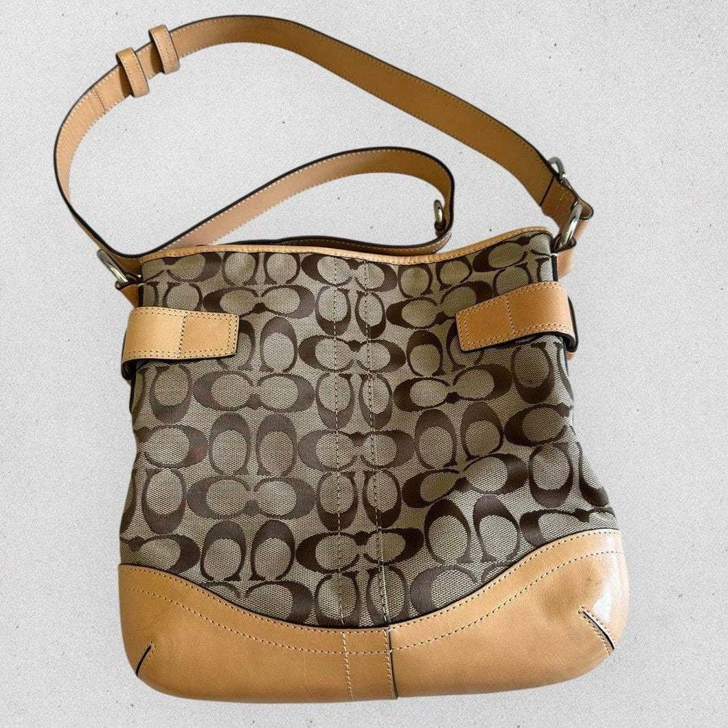 Authentic Vintage Coach Signature Shoulder/Crossbody Bag
