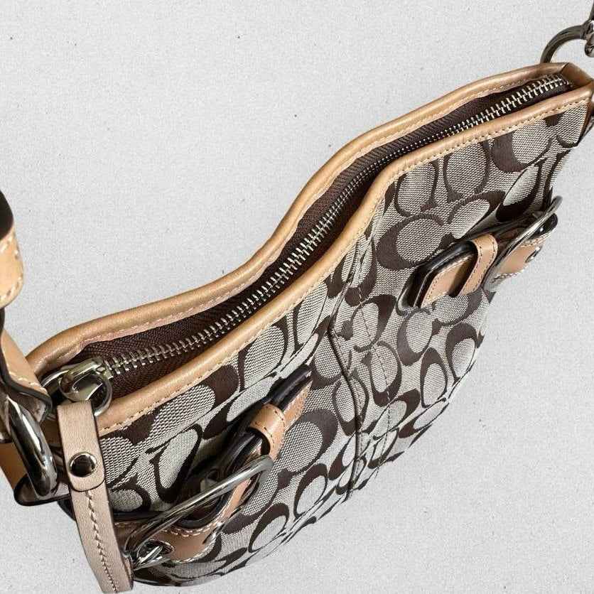 Authentic Vintage Coach Signature Shoulder/Crossbody Bag