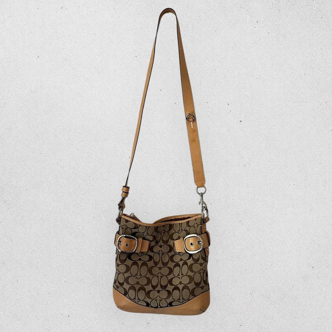 Authentic Vintage Coach Signature Shoulder/Crossbody Bag