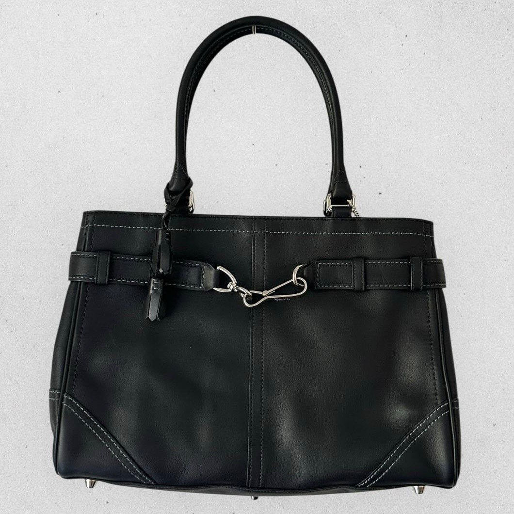 Authentic Vintage Coach Hamptons Leather Small Shoulder Bag