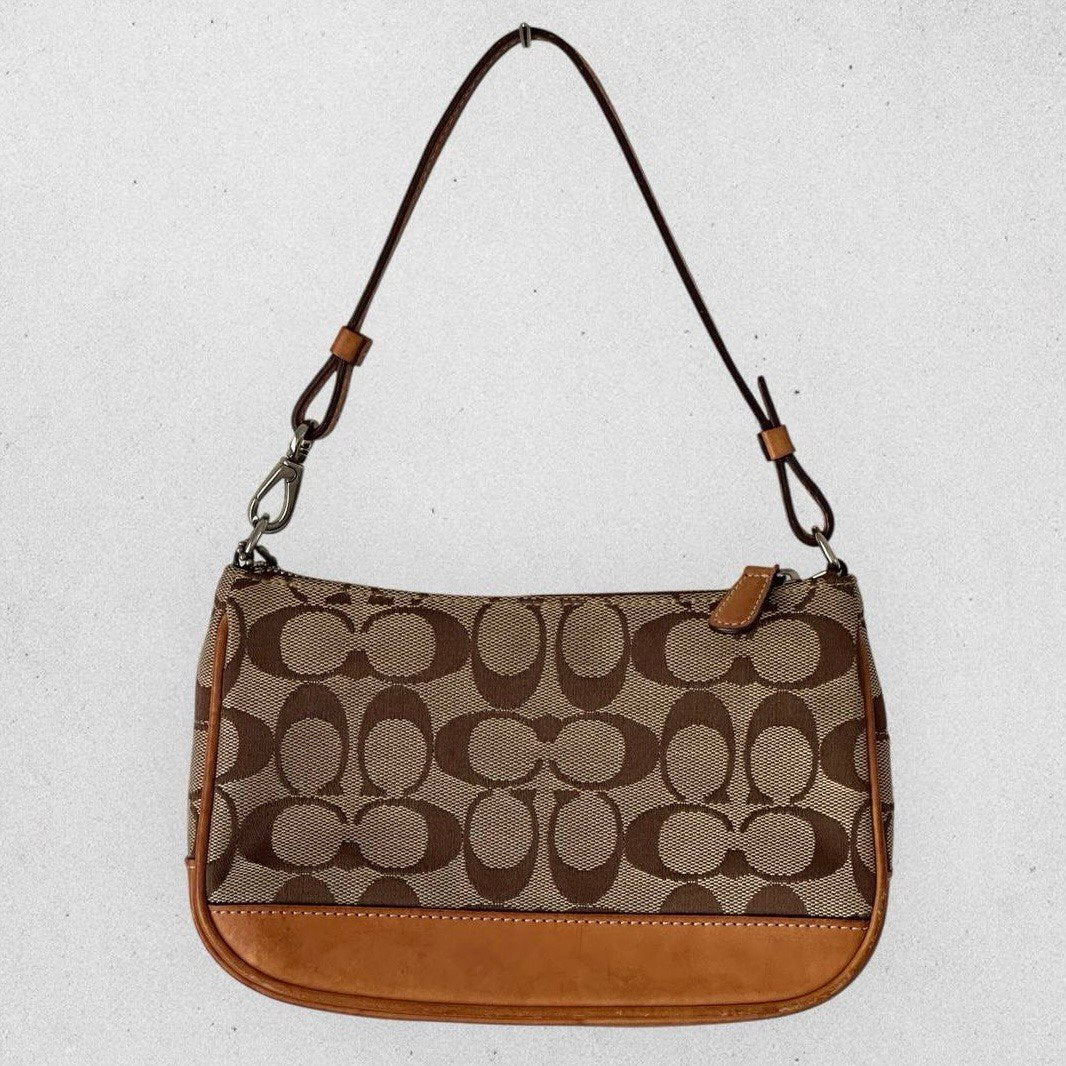 Authentic Vintage Coach Demi Signature Shoulder Bag