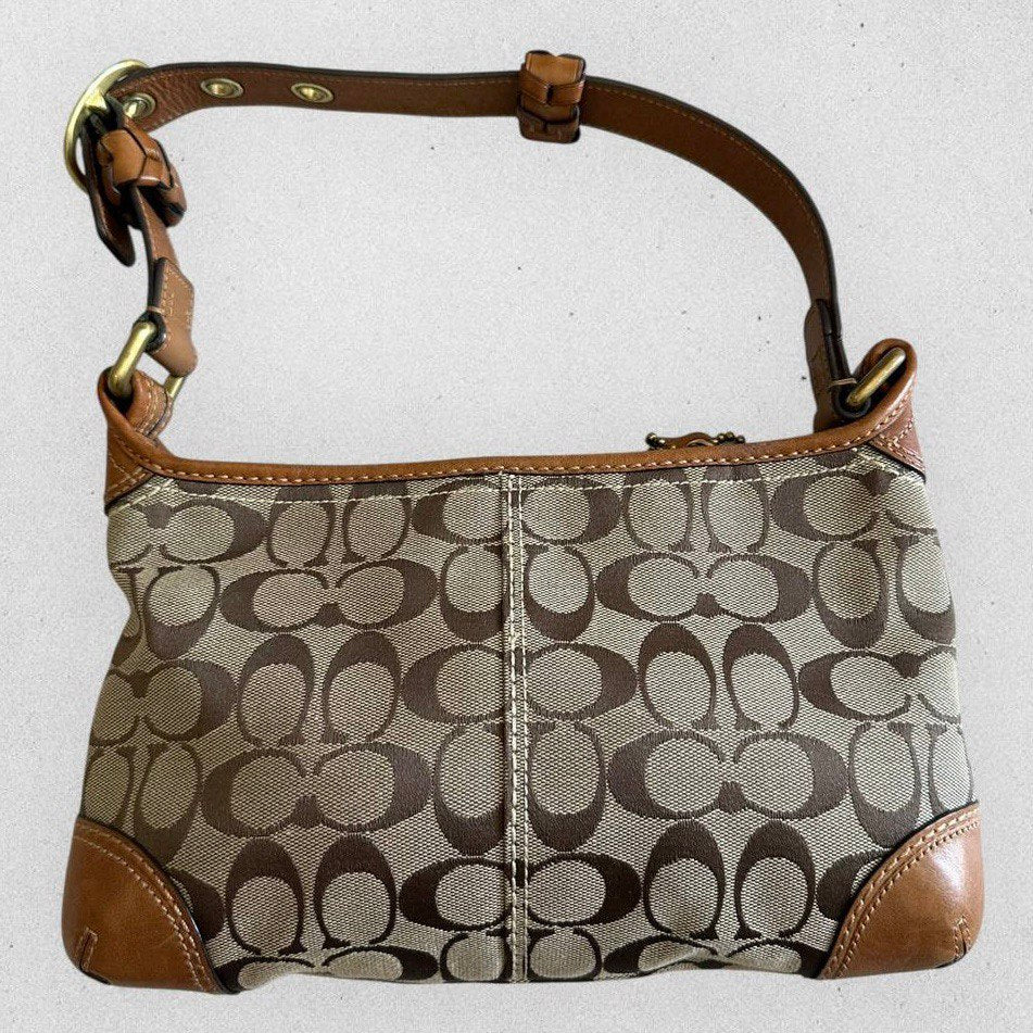 Authentic Vintage Coach Signature Shoulder Bag