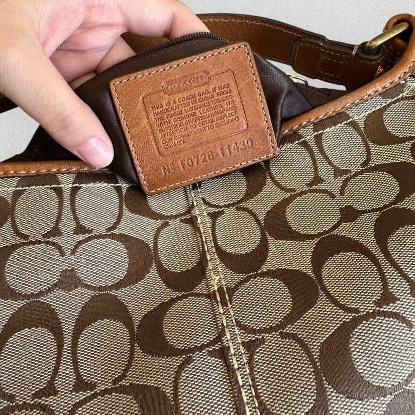 Authentic Vintage Coach Signature Shoulder Bag